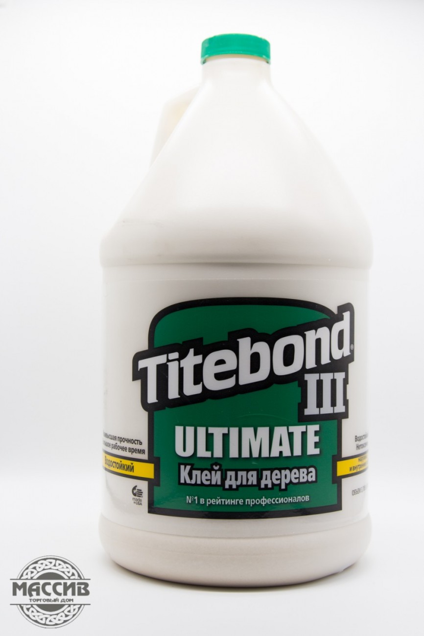 Клей для дерева повышенной влагостойкости TITEBOND III Ultimate Wood Glue (3,8 л)